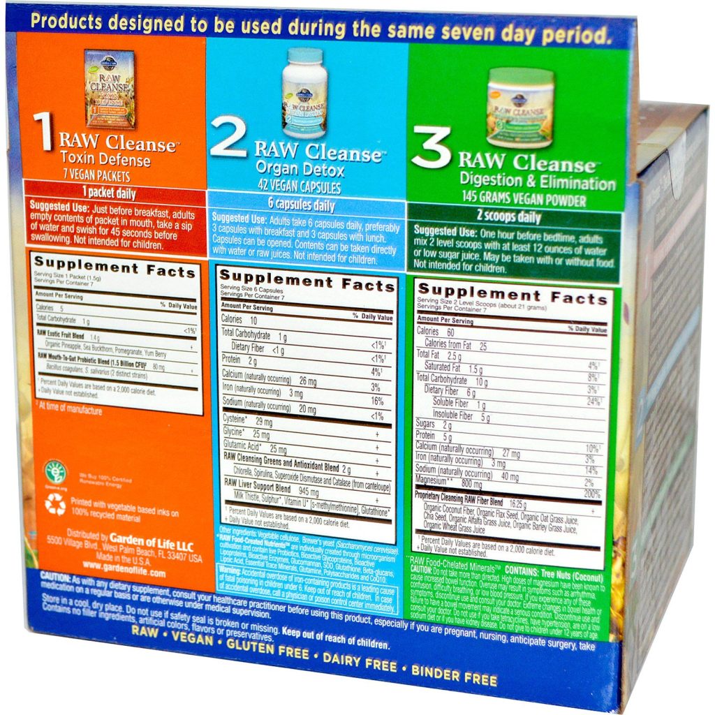 Garden of Life, RAW Cleanse, The Ultimate Standard in Cleansing and