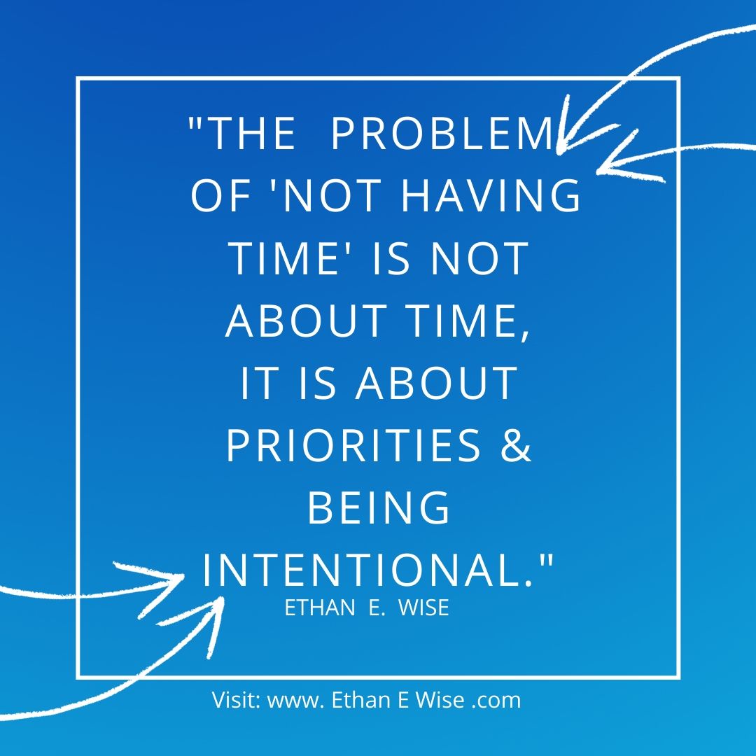 The Problem Of Not Having Enough Time Wise Mindbody Healing